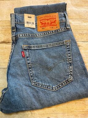 Levi's 511 Men's Slim Fit Jeans - 33x32 - Blue